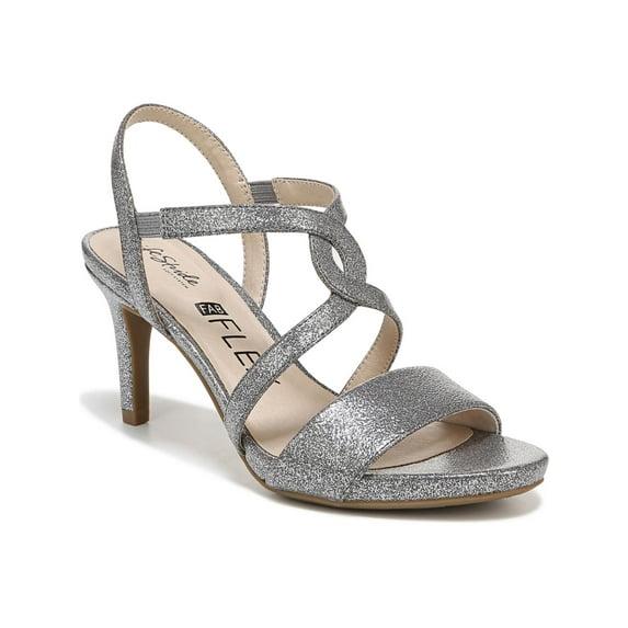 LifeStride Womens MINGLE Open Toe Ankle Strap Pumps