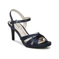 thumbnail image 1 of LifeStride Womens Maebree Satin Strappy Dress Sandals, 1 of 3