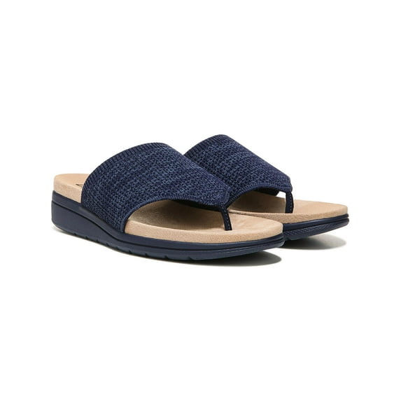 LifeStride Womens Poolside Slip On Thong Slide Sandals