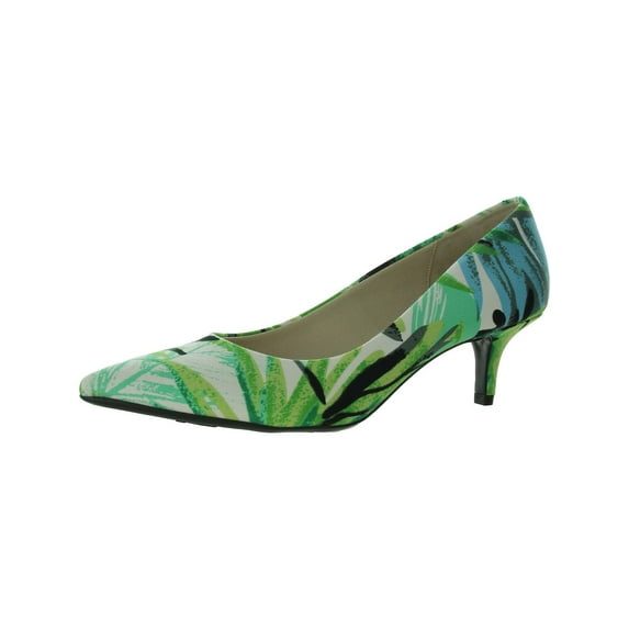 LifeStride Womens Pretty Plaid Low Heel Kitten Heels