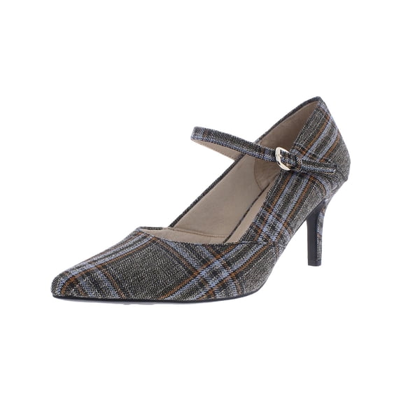 LifeStride Womens Sandrine Mary Jane Buckle Dress Heels
