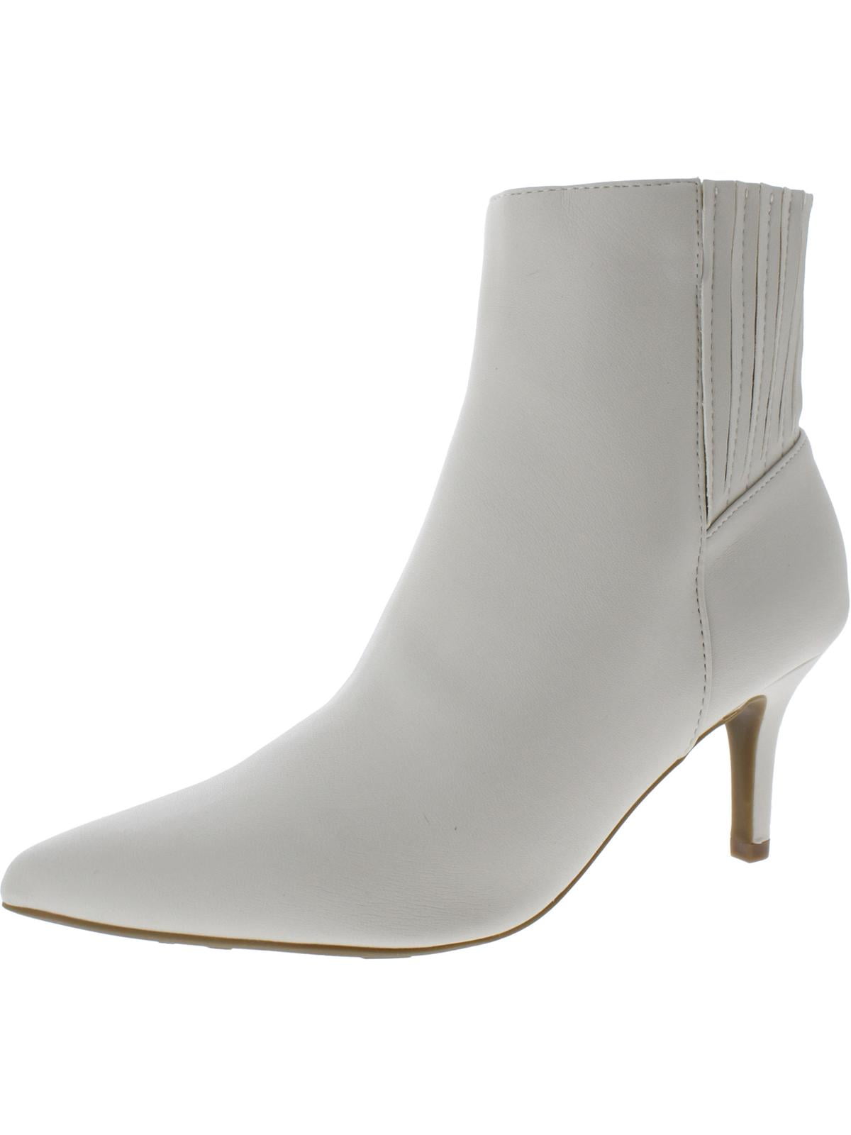 LifeStride Womens Sienna Faux Leather Heels Booties