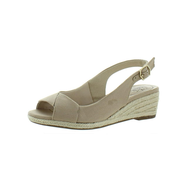LifeStride Womens Socialite Comfort Insole Canvas Slingback Sandals ...