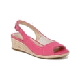 thumbnail image 1 of LifeStride Womens Socialite Canvas Peep-Toe Slingback Sandals, 1 of 3