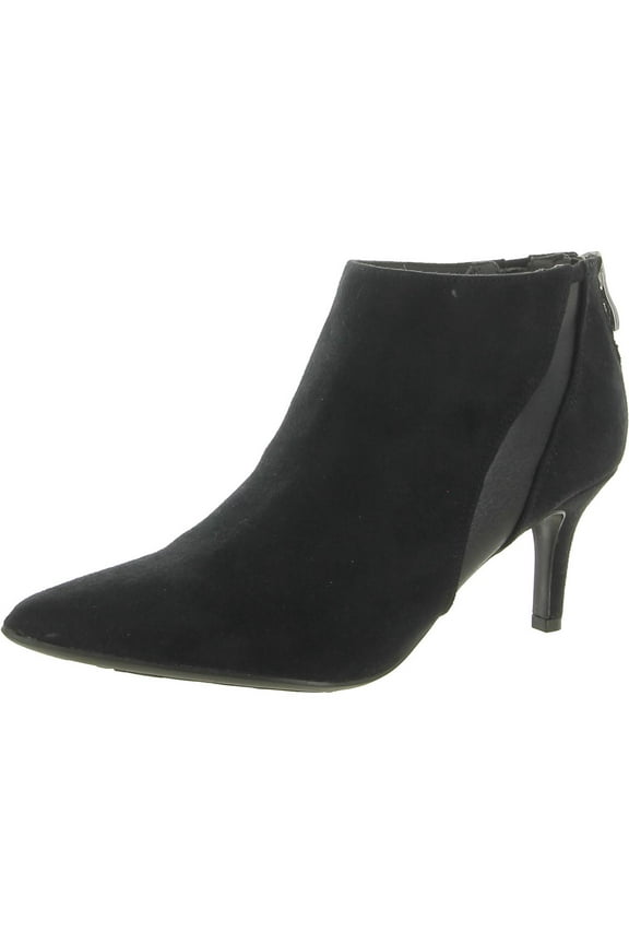Womens Sparrow Zipper Faux Suede Ankle Boots