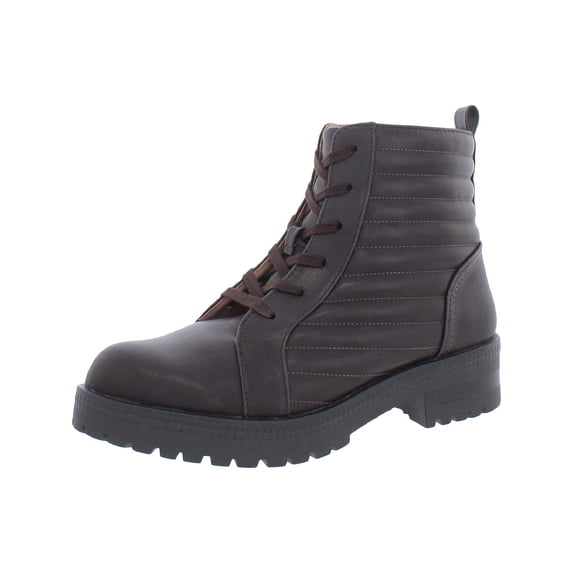 LifeStride Womens Stormy Faux Leather Riding Mid-Calf Boots