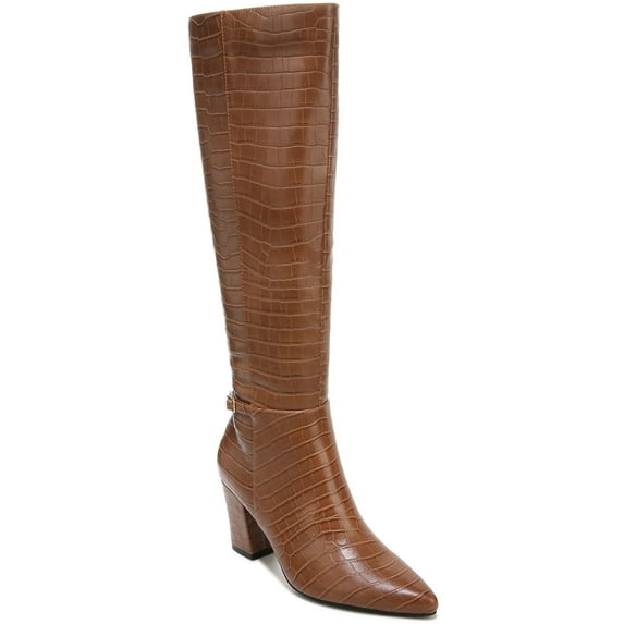 LifeStride Womens Stratford Faux Leather Wide Calf Knee-High Boots