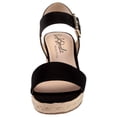 thumbnail image 1 of LifeStride Womens Tango 2 Canvas Ankle Strap Wedge Sandals, 1 of 10