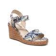 thumbnail image 1 of LifeStride Womens Tango 2 Canvas Ankle Strap Wedge Sandals, 1 of 3