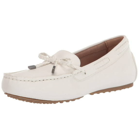 LifeStride Womens Transport Loafer, White, 6 US