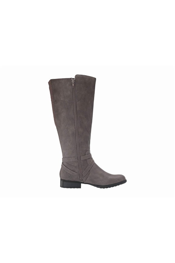 Womens Xtrovert Wide Calf Faux Leather Knee-High Boots