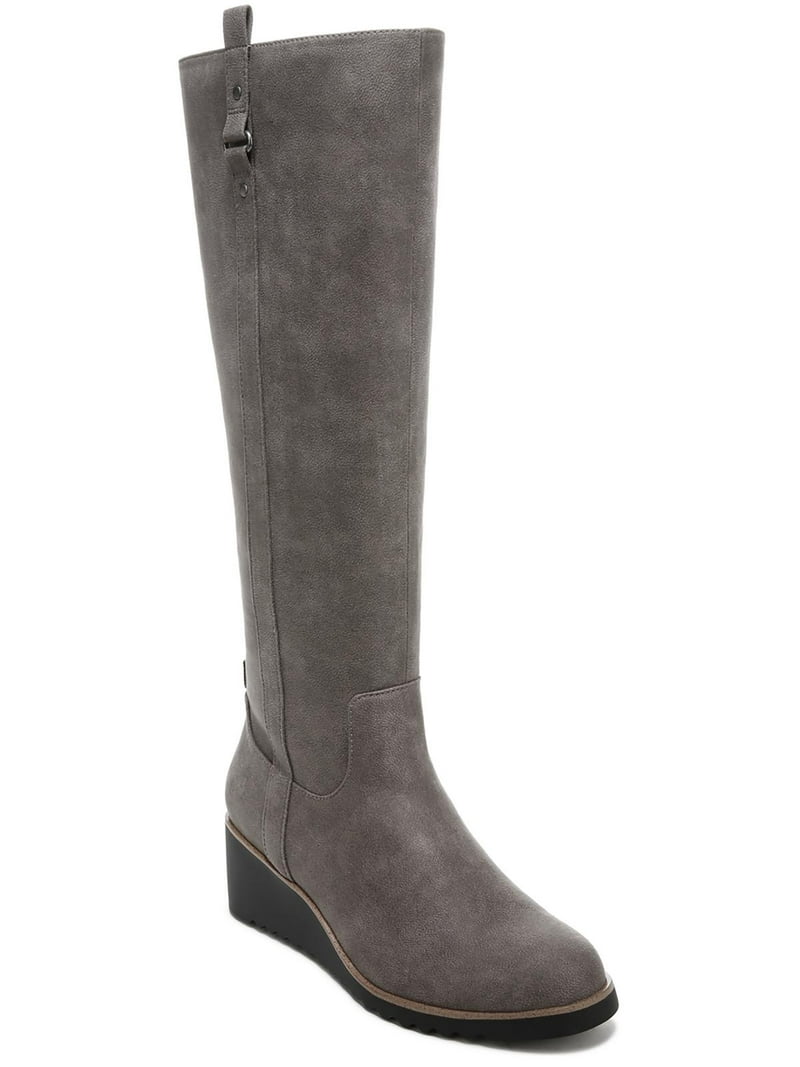 LifeStride Womens ZEPPELIN Wedge Heel Zipper Knee-High Boots