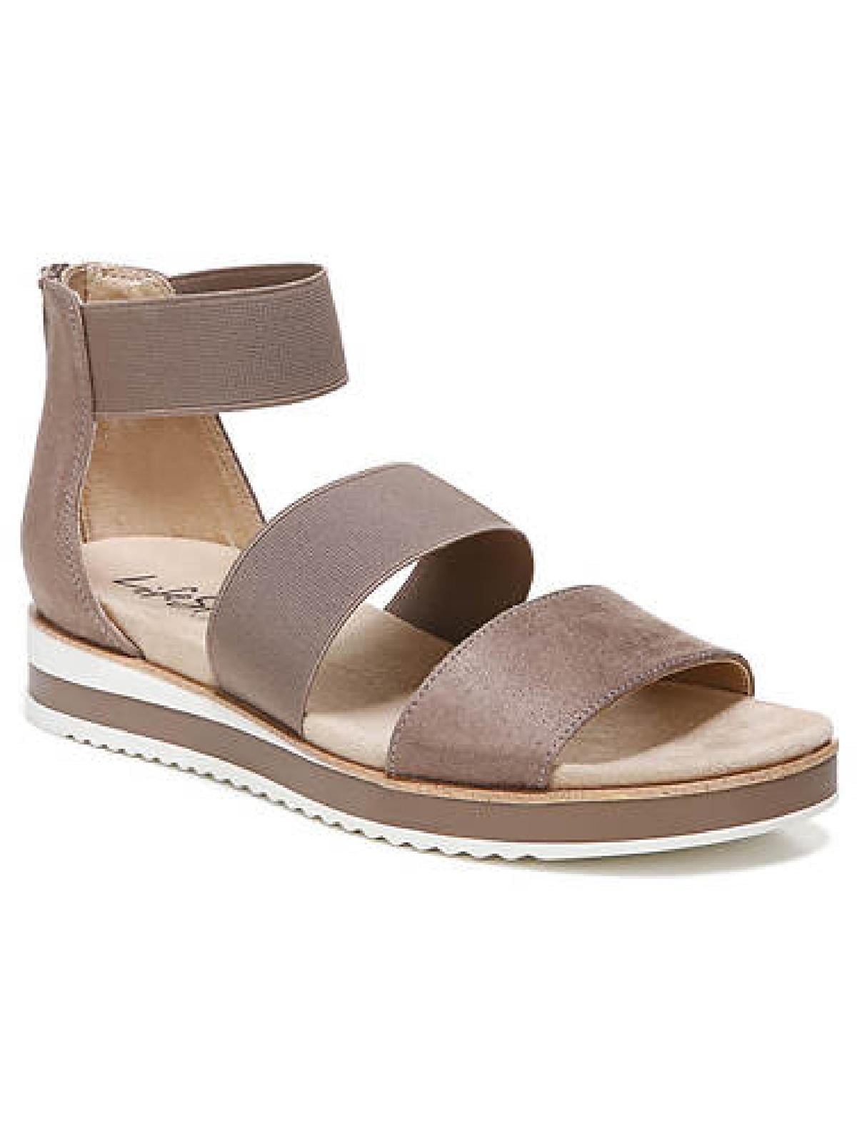 LifeStride Womens Zee Sandal Ankle Strap Foot Bed Flatform Sandals