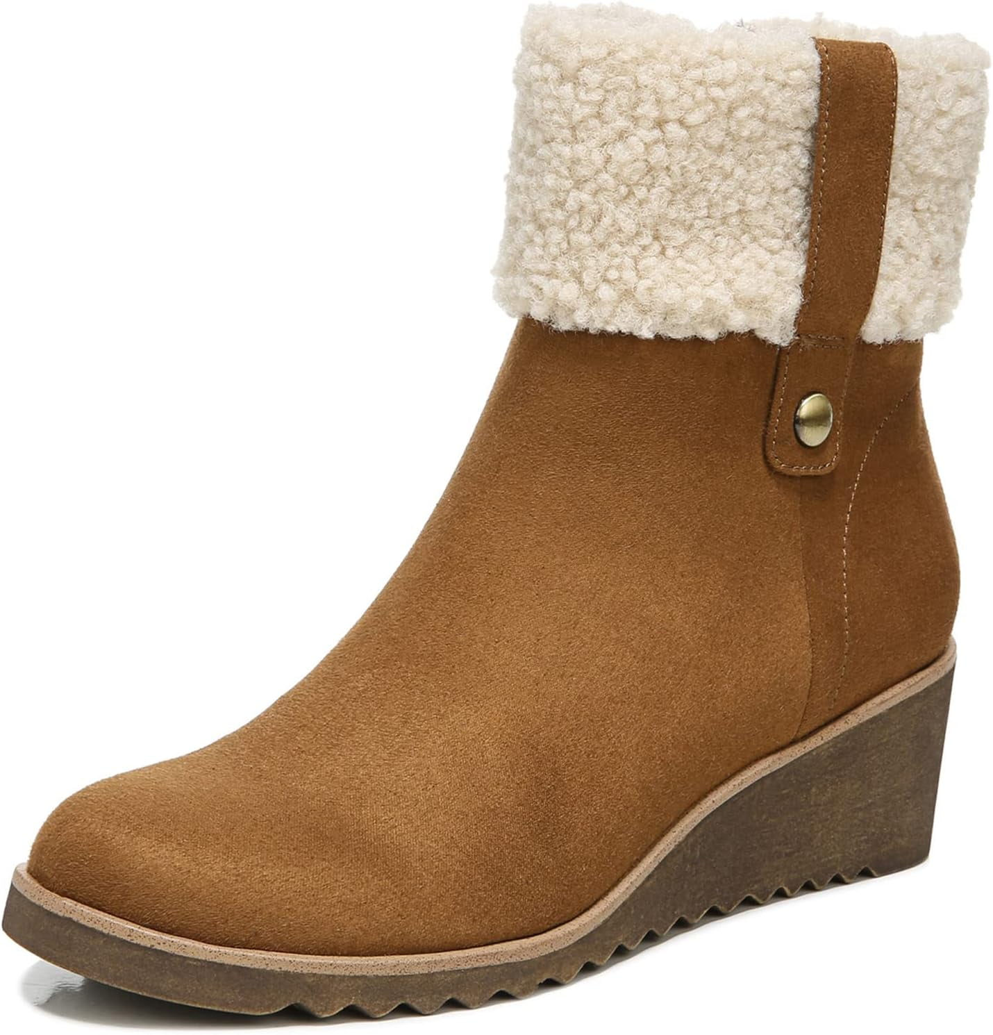 Clarks Womens Airabell Zip Leather Ankle Wedge Boots