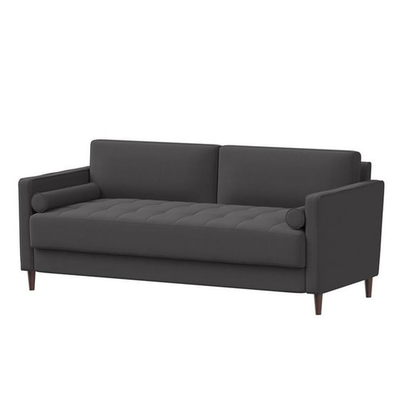 LifeStyle Solutions Jareth Sofa in Heather Gray Fabric Upholstery