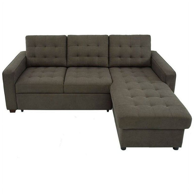 LifeStyle Solutions Serta Brampton Sleeper Sectional in Espresso