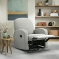 thumbnail image 1 of Relax-A-Lounger Pearson Modern Swivel Recliner, Light Gray Fabric, 1 of 13