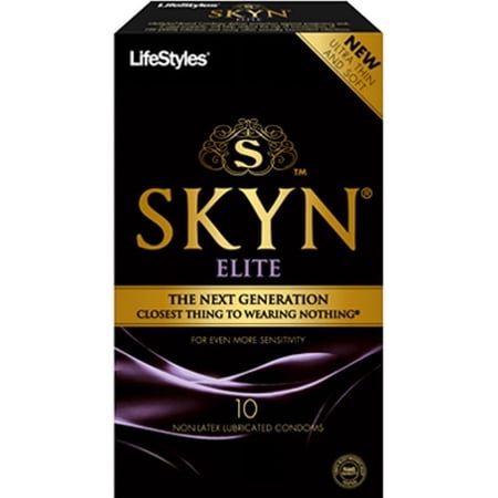 LifeStyles Skyn Ultra Thin Soft Non-Latex Lubricated Condoms For Even More Sensitivity Elite 10 ct