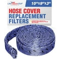 thumbnail image 1 of LifeSupplyUSA Central Vacuum Hose Cover with Zipper 30 ft Quilted Padded, 1 of 4