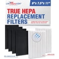 thumbnail image 1 of HPA200 Filter R and A Replacement, 2 HEPA + 8 Activated Carbon Filters Compatible with Honeywell Air Purifier HPA094, HPA104, HPA105 HPA3100, HPA5100 Series by LifeSupplyUSA, 1 of 5