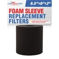 thumbnail image 1 of LifeSupplyUSA Foam Sleeve Wet/Dry Vacuum Filter Replacement Compatible with ShopVac 90585 9058500 9058562 Type R and Most VacMaster Genie Shop Vacuum Cleaners, 1 of 5