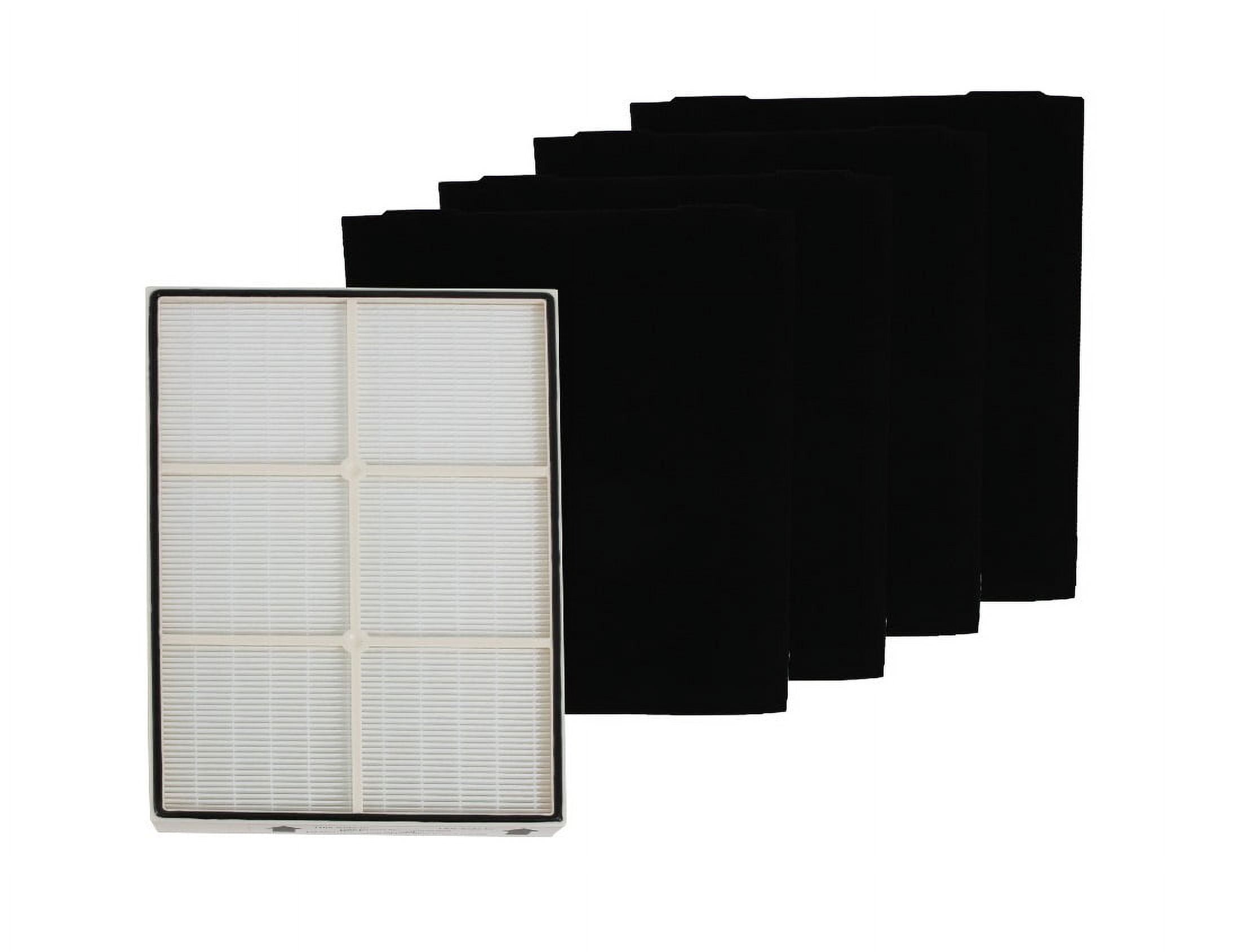LifeSupplyUSA HEPA Filter & 4 Carbon PreFilters Compatible w/ Whirpool