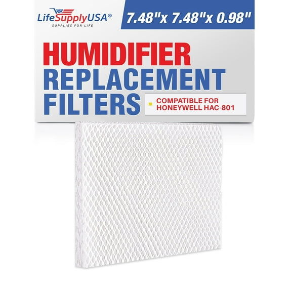LifeSupplyUSA Humidifier Filter Replacement Pad Compatible for Honeywell HAC-801
