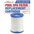 thumbnail image 1 of Type II Pool Filter Cartridge Replacement for Bestway Lay Z Spa Filter Pump 58094 for Above Ground Pool by LifeSupplyUSA, 1 of 7