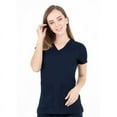 thumbnail image 1 of LifeThreads Ergo 2.0 Collection Women's Utility Ve-Neck Scrub Top Navy Blue S, 1 of 2