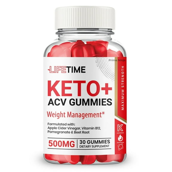 LifeTime ACV Gummies, Lifetime Keto ACV Gummies Lifetime Gummies Supplement, Powerful Formula, Maximum Strength (1 Pack)