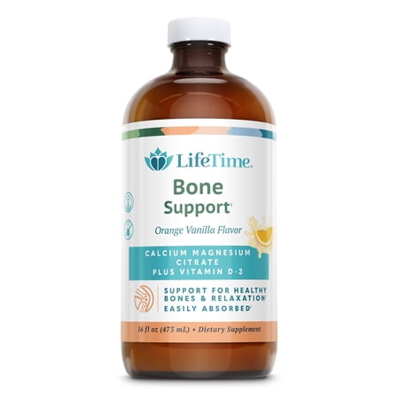 LifeTime Cal Mag Citrate Phosphorus Free Liquid Orange Vanilla (Btl-Glass) 16oz