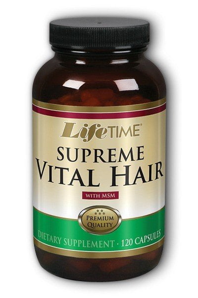 Lifetime Supreme Vital Hair | Supports Healthy Hair, Nails & Skin | Biotin, MSM, Vitamins B, C, & A, Zinc, Horsetail & More | 120 Capsule, 30 Serving