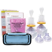 LifeVac Home & Blue Travel Kit Combo - Portable Suction Rescue Device, First Aid Kit for Kids and Adults, Portable Airway Suction Device for Children and Adults