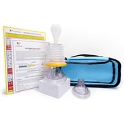 LifeVac Travel Kit, Portable Choking Rescue Device - First-Aid Emergency Suction, Adult & Baby/Kids Masks, Zip Bag, HSA/FSA Approved - Blue, 1 count