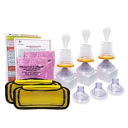 LifeVac Yellow Family Combo Kit - Portable Suction Rescue Device, First Aid Kit for Kids and Adults, Portable Airway Suction Device for Children and Adults