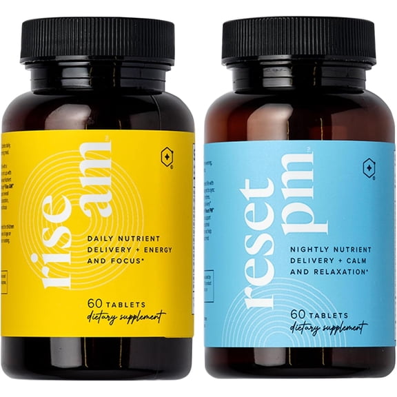 LifeVantage Rise AM & Reset PM System - a Multivitamin for Men and Women Supplement Provides Vitamins, Minerals, and Adaptogens. - 60 Tablets