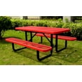 thumbnail image 1 of LifeYard 6' Rectangular Picnic Table, Expanded Metal,(72" Long) (Red), 1 of 6