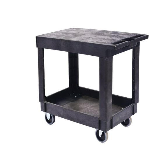 Utility Cart, 500 lb. Load Cap. Flat top, Black