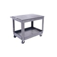 thumbnail image 1 of Utility Cart, 500 lb. Load Cap. Flat top, 40.24x25.59x32.83 in (Gray), 1 of 6