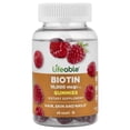 thumbnail image 1 of Lifeable Biotin Gummies, Natural Raspberry, 60 Gummies (5,000 mcg per Gummy), 1 of 4
