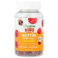 thumbnail image 1 of Lifeable Kids Biotin Gummies, Natural Raspberry, 60 Gummies (2,500 mcg per Gummy), 1 of 4