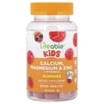 thumbnail image 1 of Lifeable Kids Calcium, Magnesium & Zinc + Vitamin D3 Gummies, Raspberry, 60 Gummies, 1 of 4