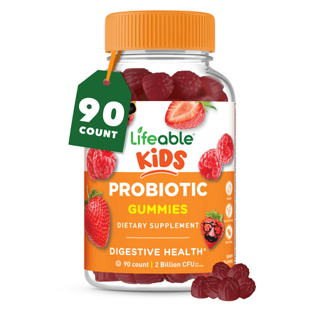 Lifeable Probiotics for Kids – 2 Billion CFU - 90 Gummies