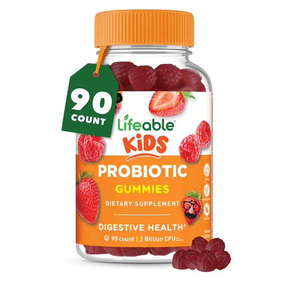 Lifeable Probiotics for Kids  2 Billion CFU - 90 Gummies