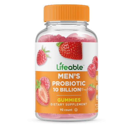 Lifeable Probiotics for Men - 10 Billion CFU - 90 Gummies
