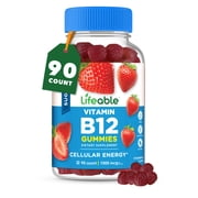 Lifeable Sugar Free B12, 1000 mcg, 90 Gummies