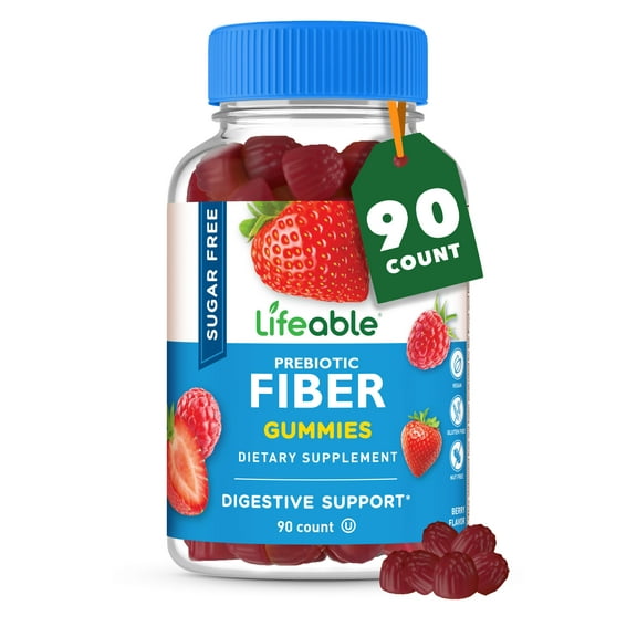 Lifeable Sugar Free Prebiotic Fiber 4g 90 Gummies