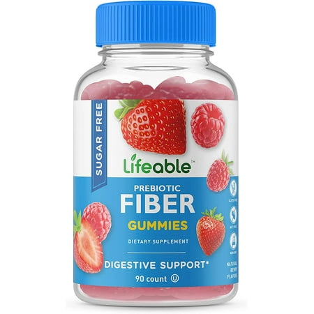 Lifeable Sugar Free Prebiotic Fiber – 4g – 90 Gummies