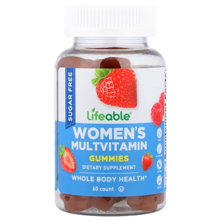 Lifeable Women's Multivitamin Gummies, Berry, 60 Gummies