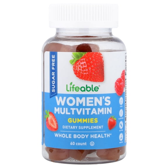 Lifeable Women's Multivitamin Gummies, Berry, 60 Gummies